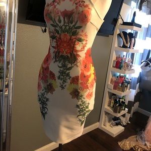 Beautiful bandage flower dress